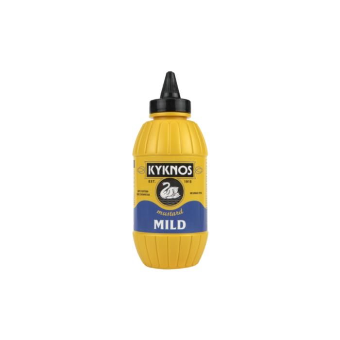 KYKNOS ΜΟΥΣΤΑΡΔΑ ΑΠΑΛΗ ΣΕ ΠΛΑΣΤΙΚΗ ΦΙΑΛΗ (BOTTOM UP) 500g