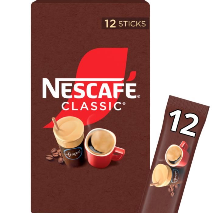 NESCAFÉ® CLASSIC STICKS ΣΤΙΓΜΙΑΙΟΣ ΚΑΦΕΣ 12x2g