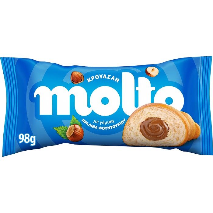 Molto Κρουασάν Πραλίνα Φουντουκιού 98G