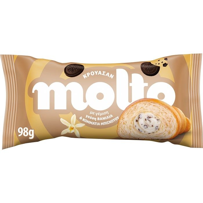 Molto Κρουασάν Βανίλια - Cookies 98G