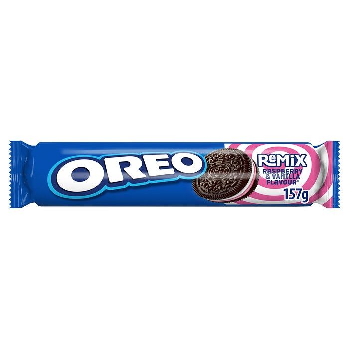 Oreo Remix Μπισκότα Γεμιστά Βανίλια & Σμέουρο 157G