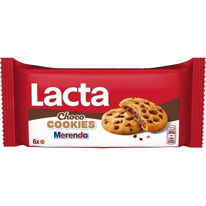 Lacta Μπισκότα Choco Cookies Merenda 156G
