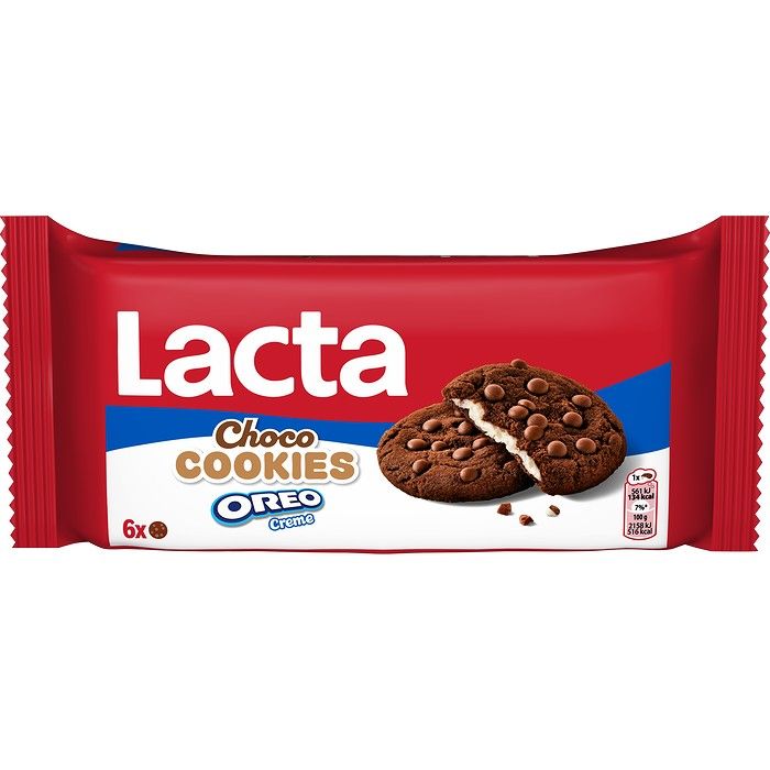 Lacta Μπισκότα Choco Cookies Oreo 156G
