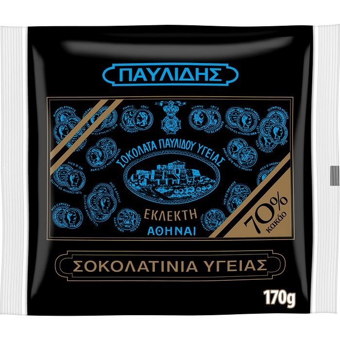 Παυλίδης Σοκολατάκια Υγείας Mini 70% Κακάο 170G