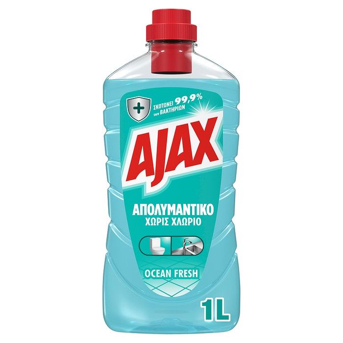 Ajax Απολυμαντικό Ocean Fresh Καθαριστικό Πατώματος 1000ml