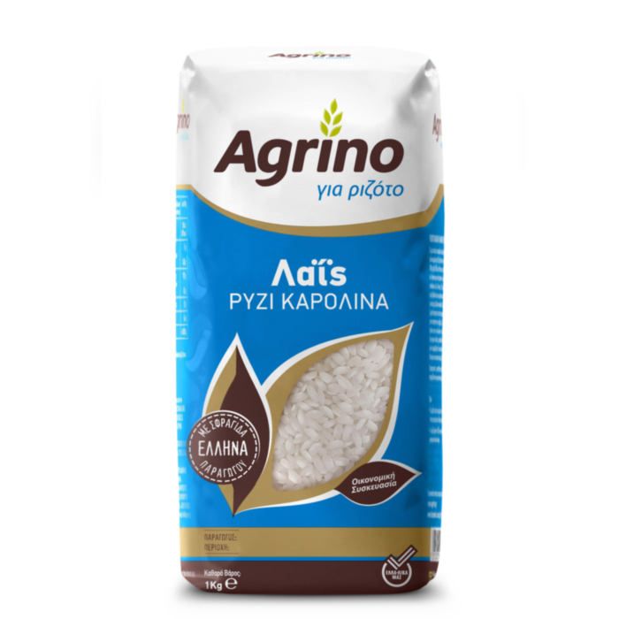 AGRINO ΡΥΖΙ ΛΑΙΣ ΚΑΡΟΛΙΝΑ 1ΚΙΛΟΥ