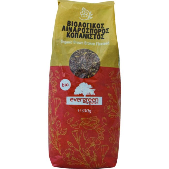 Λιναρόσπορος Κοπανιστός 350g Evergreen Bio