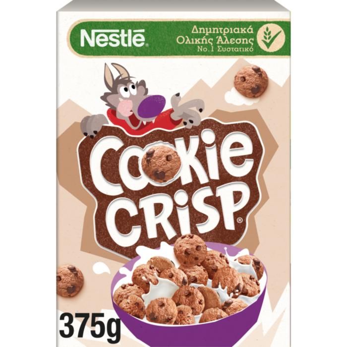 Nestle Δημητριακά Πρωινού Ολικής Άλεσης COOKIE CRISP® 375g
