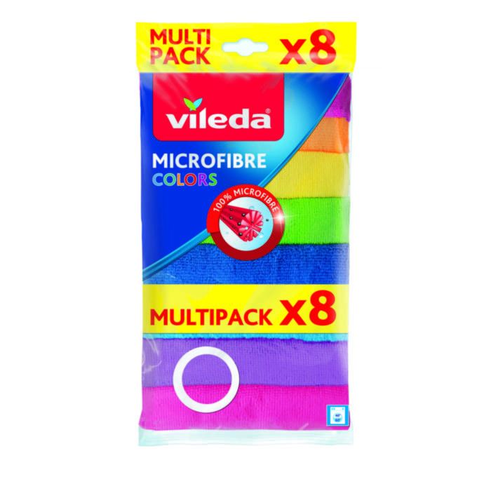 VILEDA COLORS 8ΤΕΜ ΠΕΤΣΕΤΕΣ ΜΙΚΡΟΪΝΩΝ