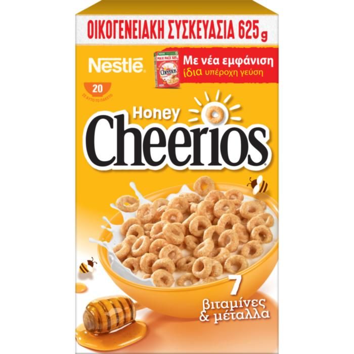 Nestle Δημητριακά Πρωινού Ολικής Άλεσης HONEY CHEERIOS® 625g