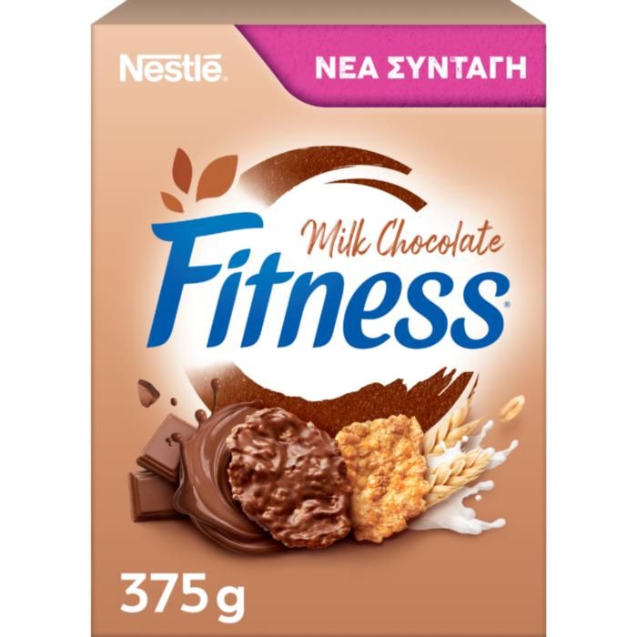 Nestle FITNESS® Δημητριακά Πρωινού Ολικής Άλεσης Mε Σοκολάτα 375g