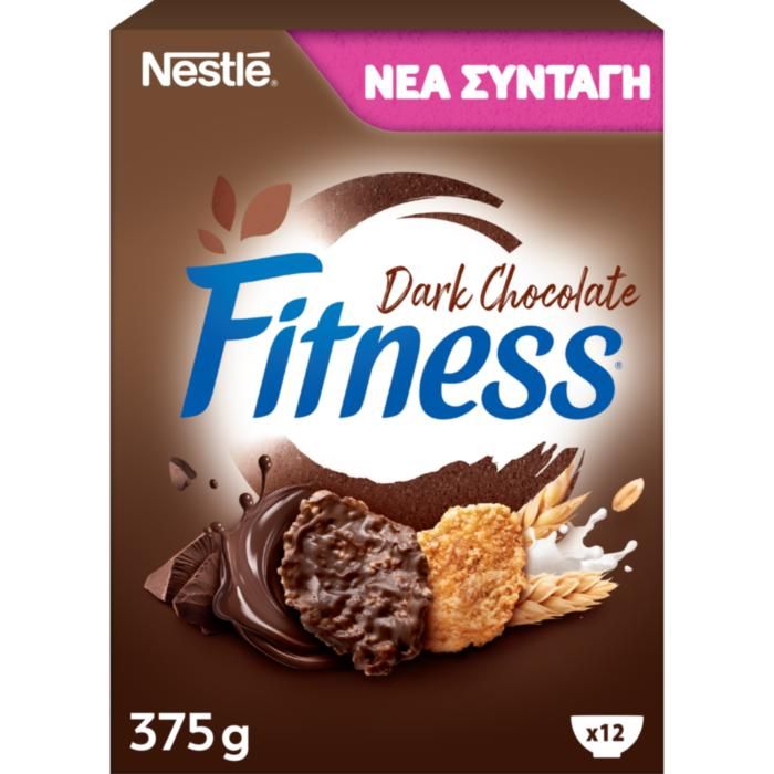 Nestle FITNESS® Δημητριακά Πρωινού Ολικής Άλεσης Με Σοκολάτα 375g