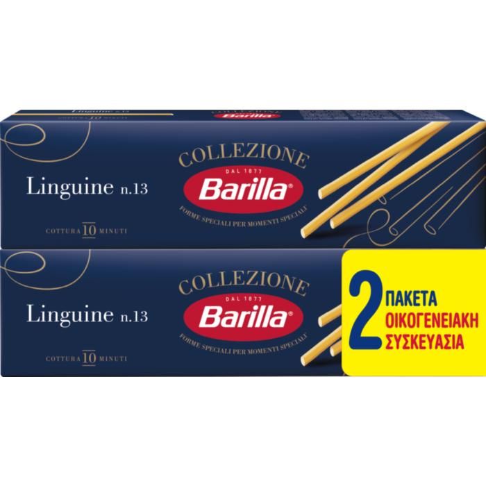 BARILLA ΜΑΚΑΡΟΝΙΑ LINGUINE LA COLLEZIONE ΟΙΚΟΓΕΝΕΙΑΚΗ ΣΥΣΚΕΥΑΣΙΑ 2X500GR