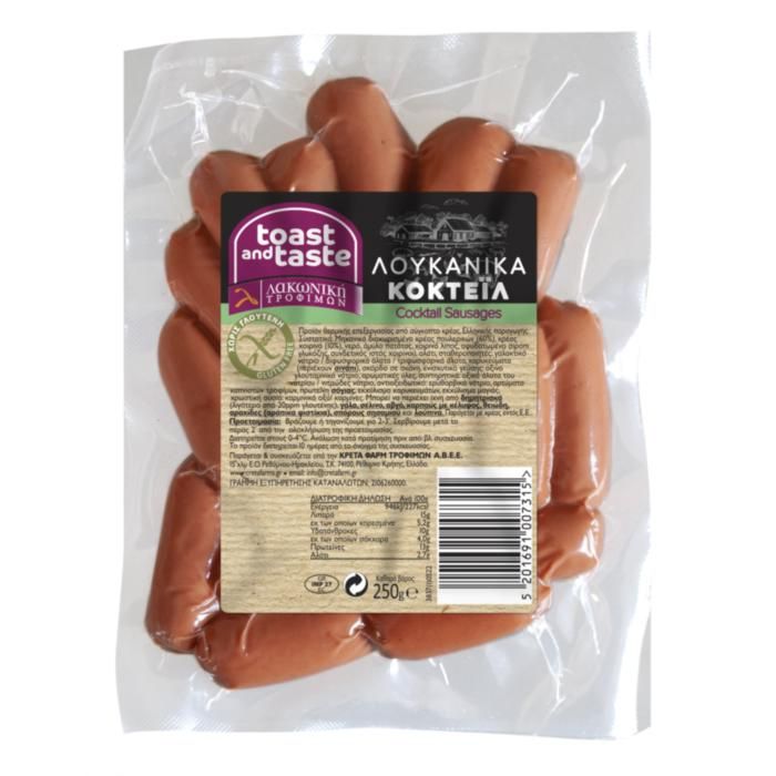 TOAST & TASTE ΛΟΥΚΑΝΙΚΑ ΚΟΚΤΕΙΛ 250g