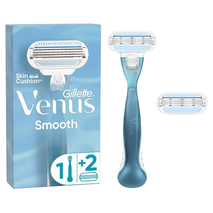 Gillette® Venus Smooth Γυναικεία Ξυριστική Μηχανή Με 2 Ανταλλακτικές Κεφαλές