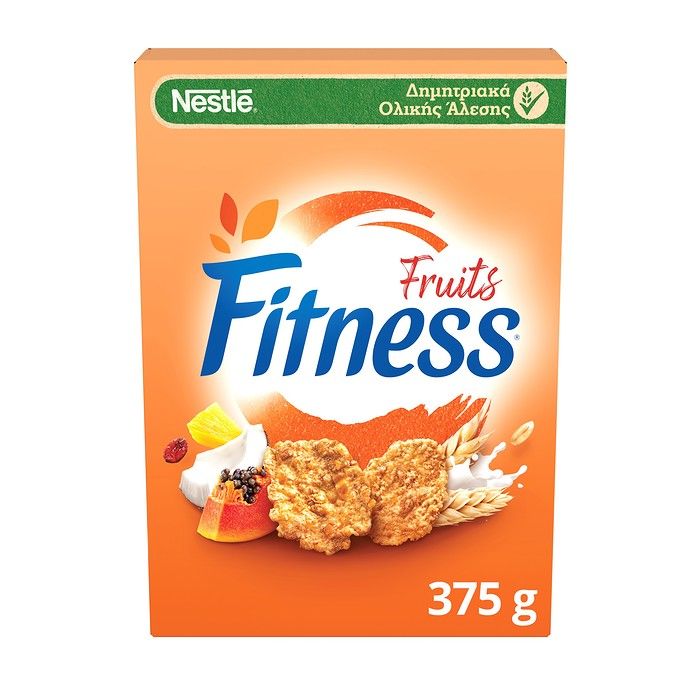 Nestle FITNESS® Δημητριακά Πρωινού Ολικής Άλεσης με Φρούτα 375g