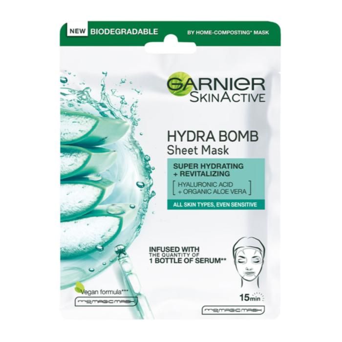 GARNIER HYALURONIC ALOE ΥΦΑΣΜΑΤΙΝΗ ΜΑΣΚΑ ΕΝΥΔΑΤΩΣΗΣ ΠΡΟΣΩΠΟΥ