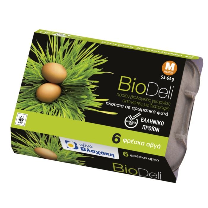 ΒΛΑΧΑΚΗ BIODELI ΑΥΓΑ 6ΑΔΑ MED.53-63ΓΡ.