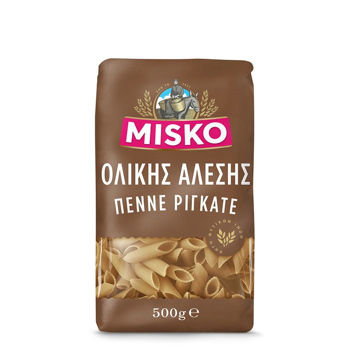 MISKO ΜΑΚΑΡΟΝΙ ΠΕΝΝΕ ΡΙΓΚΑΤΕ ΟΛΙΚΗΣ ΑΛΕΣΗΣ 500GR