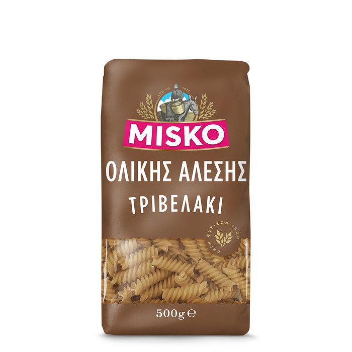 MISKO ΜΑΚΑΡΟΝΙ ΤΡΙΒΕΛΑΚΙ ΟΛΙΚΗΣ ΑΛΕΣΗΣ 500GR