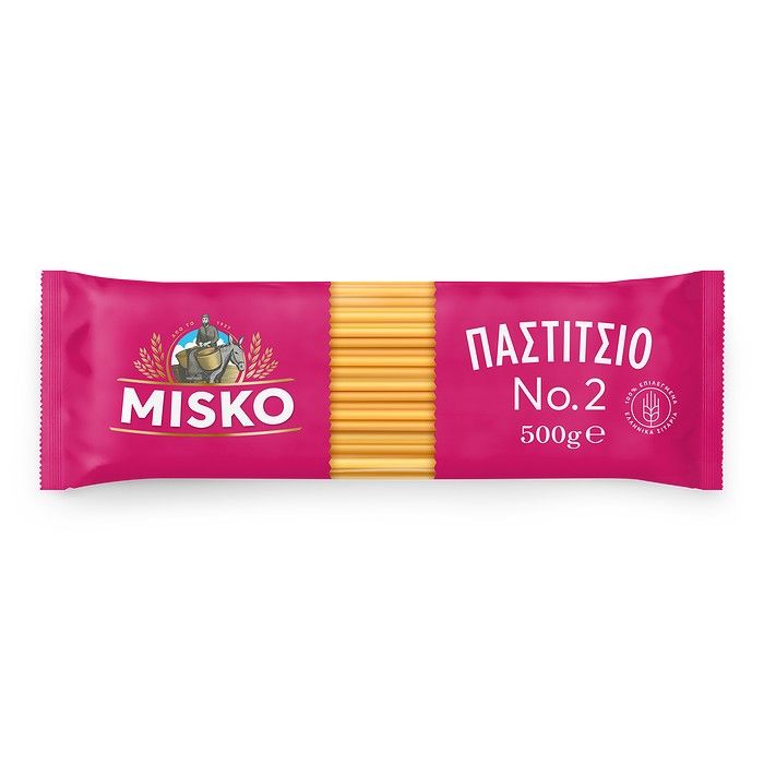 MISKO ΜΑΚΑΡΟΝΙΑ ΓΙΑ ΠΑΣΤΙΤΣΙΟ Nο2 500GR