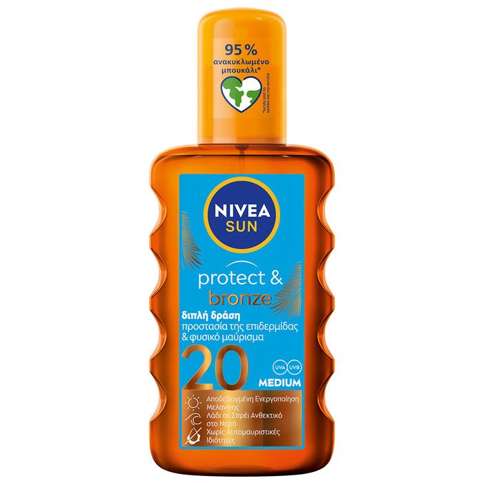 NIVEA SUN Protect & Bronze Oil Spray SPF 20