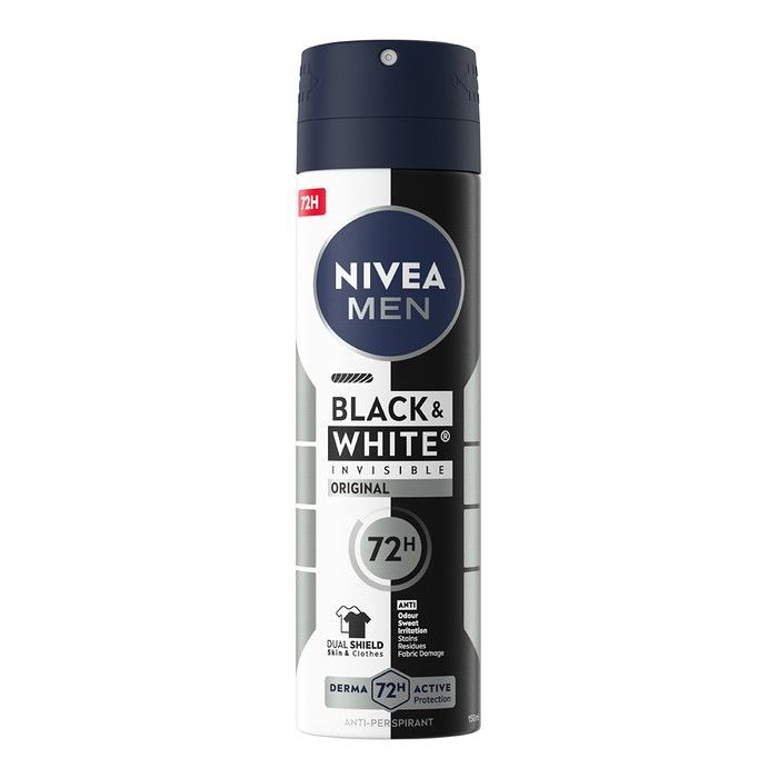 NIVEA Deo Black & White Invisible Original Spray Αντρικό 150ml