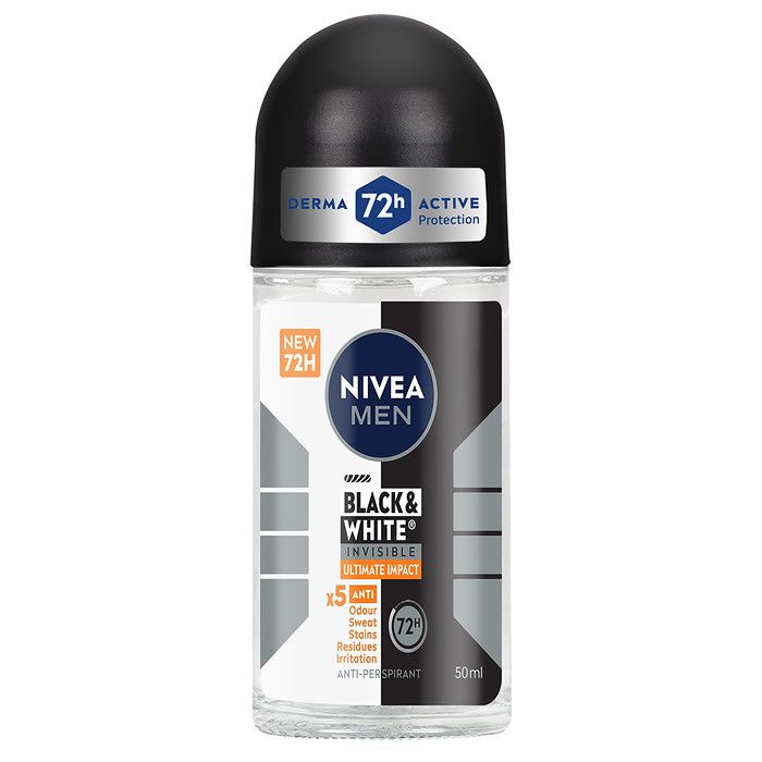 NIVEA MEN Black & White Ultimate Impact Roll-on Αντρικό 50ml