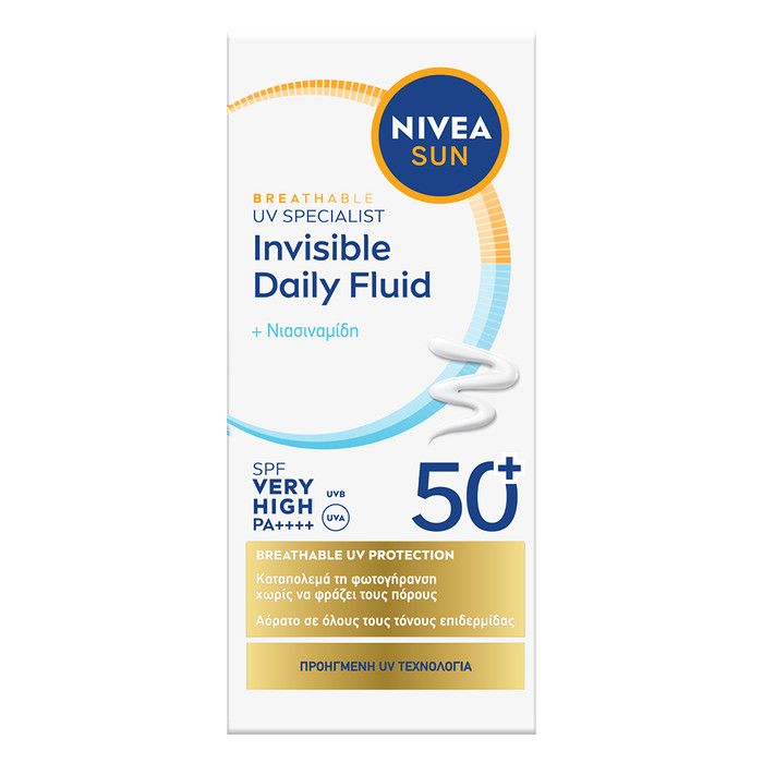 NIVEA Sun UV Face Invisible Daily Fluid SPF 50+, 40ml