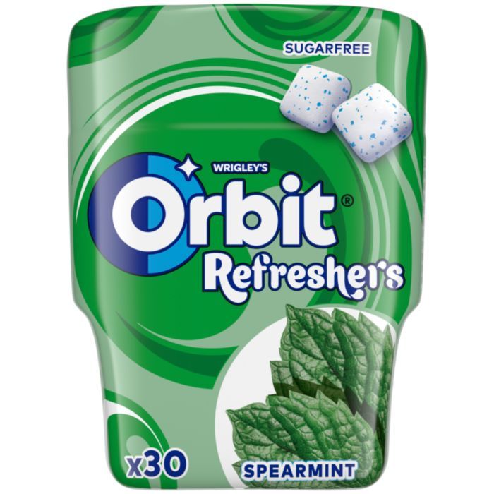 ORBIΤ REFRESHERS Τσίχλες Δυόσμος Μπουκάλι 30τεμ. 67g.