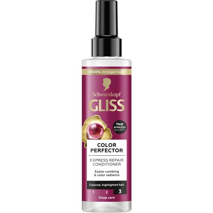 Spray Conditioner Schwarzkopf Gliss Express Repair Color Perfector 200ml