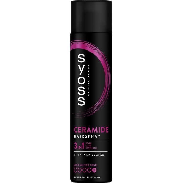 Syoss Ceramide Hairspray 400ml, Δυνατό Κράτημα 5