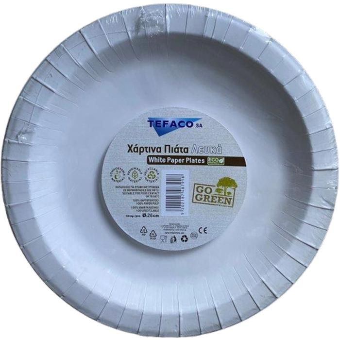 TEFACO ΠΙΑΤΑ ΛΕΥΚΑ  ΜΕΓΑΛΑ 10ΑΔΑ