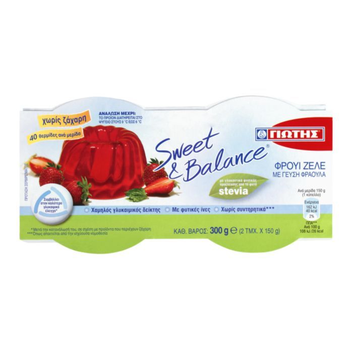 SWEET & BALANCE ΦΡOYI ΖΕΛΕ ΦΡΑΟΥΛΑ 2Χ150g