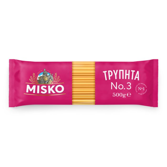 MISKO ΜΑΚΑΡΟΝΙΑ ΤΡΥΠΗΤΑ Nο3 500GR