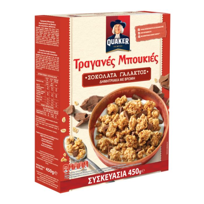 QUAKER ΤΡΑΓ.ΜΠΟΥΚΙΕΣ ΣΟΚ.ΓΑΛΑΚΤ.450ΓΡ.