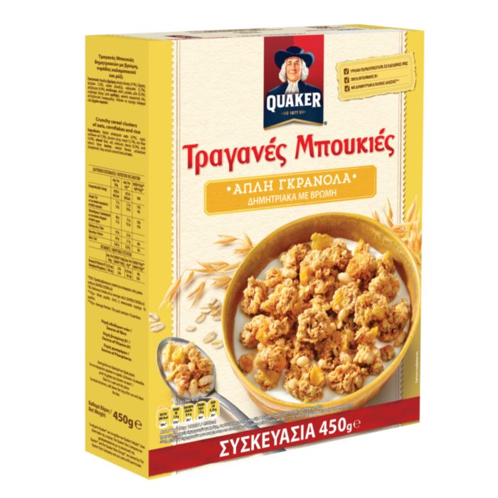 QUAKER ΤΡΑΓ.ΜΠΟΥΚΙΕΣ 450ΓΡ.