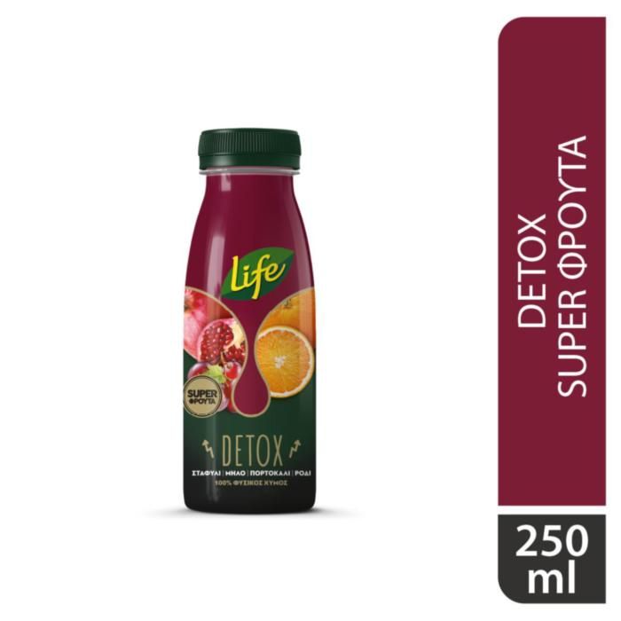 LIFE Σταφύλι, Μήλο, Πορτοκάλι, Ρόδι 250ML.