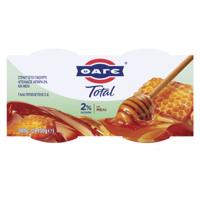 ΦΑΓΕ TOTAL 2% ΜΕΛΙ 2X150g