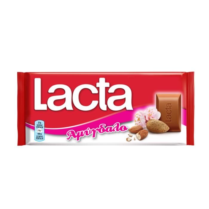 Σοκολάτα Γάλακτος Lacta Αμύγδαλο 85G
