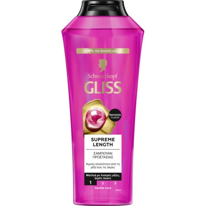 Σαμπουάν Προστασίας Schwarzkopf Gliss Supreme Length 400ml