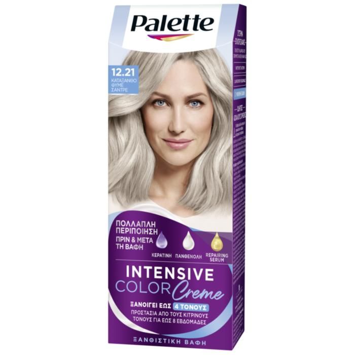 Palette Μόνιμη Κρέμα Βαφή Μαλλιών 12.21 ΚΑΤΑΞΑΝΘΟ ΦΥΜΕ ΣΑΝΤΡΕ