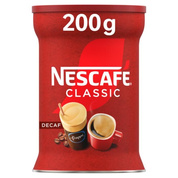 NESCAFÉ® CLASSIC DECAF ΣΤΙΓΜΙΑΙΟΣ ΚΑΦΕΣ ΧΩΡΙΣ ΚΑΦΕΙΝΗ 200g