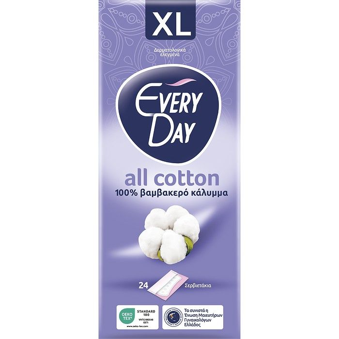 EveryDay All Cotton Σερβιετάκια XL 24 τεμ.
