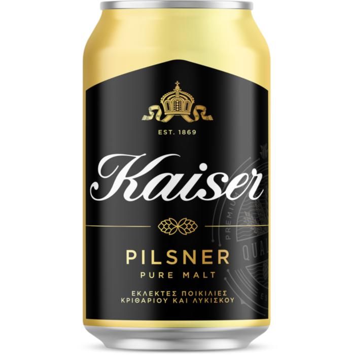 Kaiser Pilsner Mπύρα Κουτί 330ml