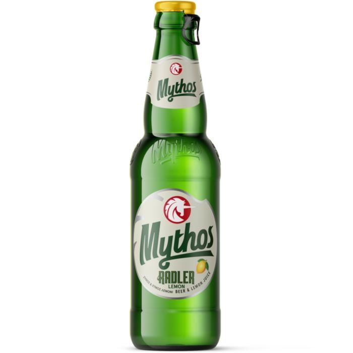 Mythos Radler Mπύρα με Λεμόνι Φιάλη 330ml (Επιστρεφόμενη)