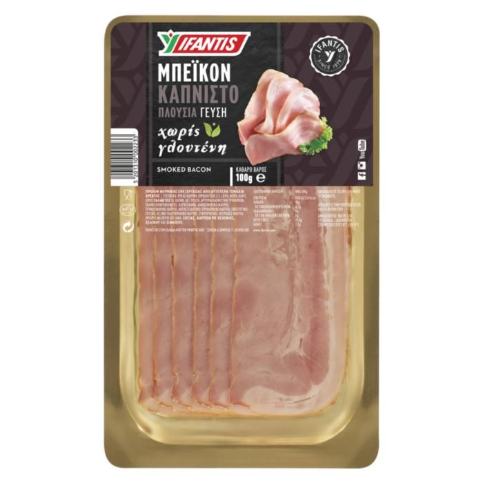 IFANTIS ΜΠΕΪΚΟΝ ΚΑΠΝΙΣΤΟ 100g