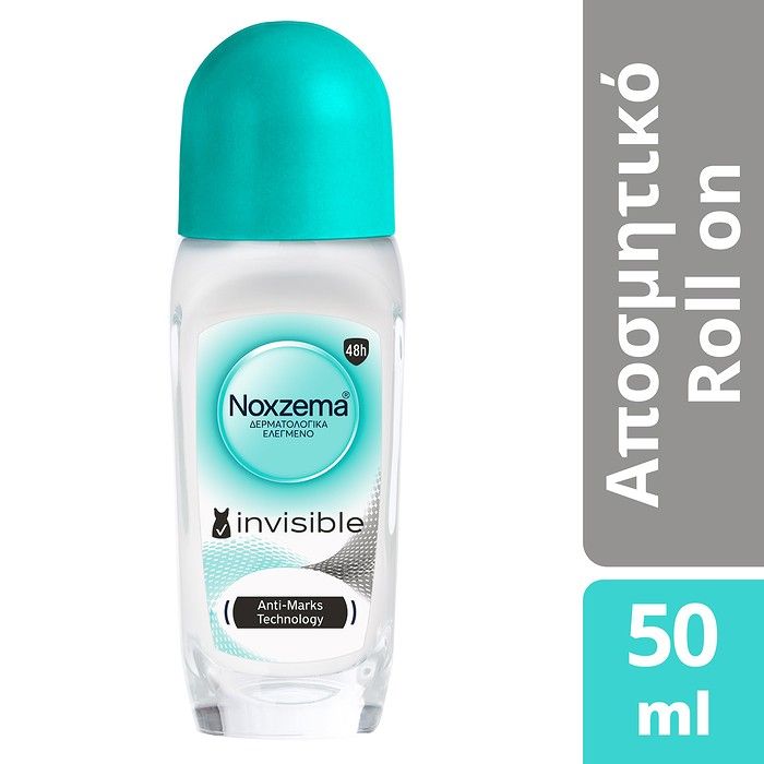 Noxzema αποσμητικό rollon Invisible 50ml