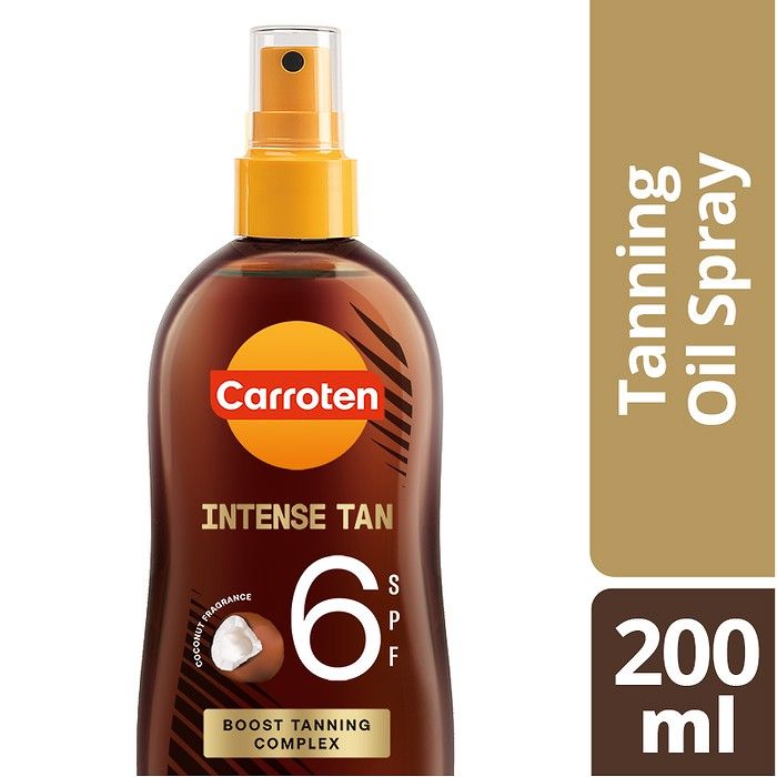 CARROTEN ΛΑΔΙ SPRAY ΜΑΥΡΙΣΜΑΤΟΣ ΜΕ ΑΡΩΜΑ ΚΑΡΥΔΑΣ SPF6 200ML