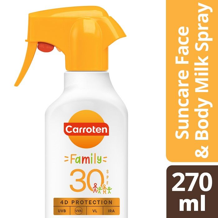 CARROTEN ΑΝΤΗΛΙΑΚΟ ΓΑΛΑΚΤΩΜΑ FAMILY TRIGGER SPRAY SPF30 270ML